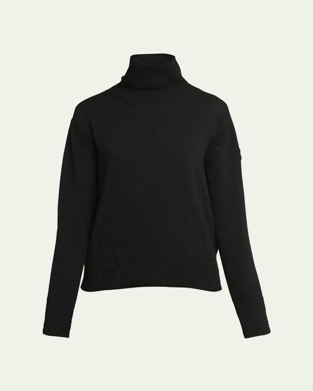 Wool Lurex Turtleneck Sweater